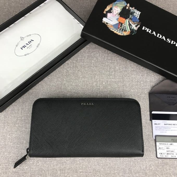 プラダ財布コピー 定番人気2021新品 PRADA メンズ 長財布