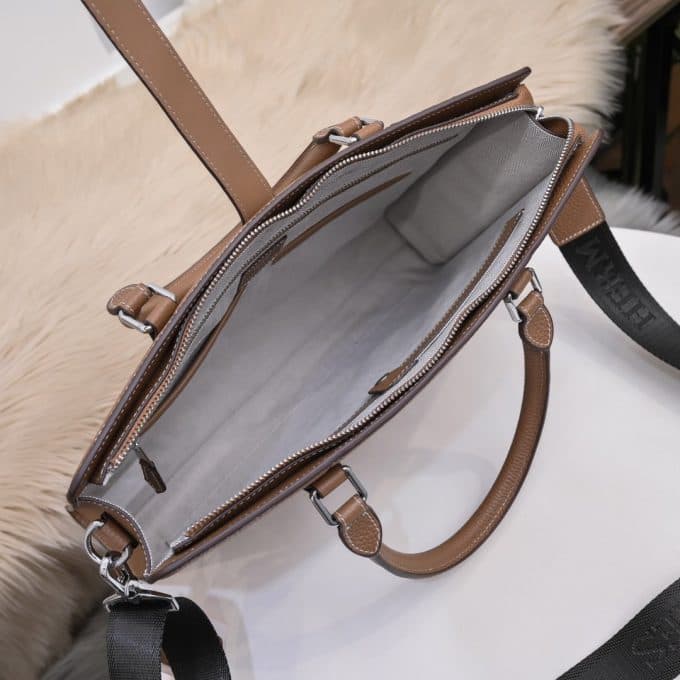 高品質 エルメスバッグコピー 定番人気2022新品 HERMES メンズ ブリーフケース - 画像 (9)