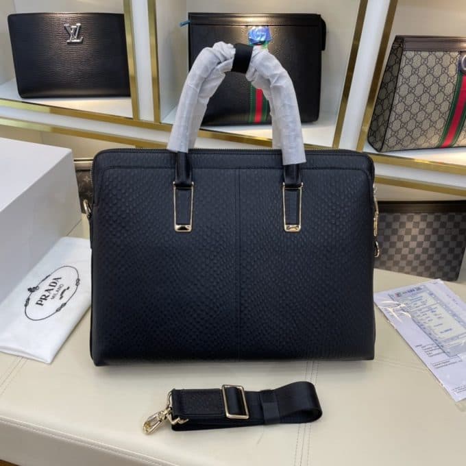 高品質 プラダバッグコピー 定番人気2022新品 PRADA メンズ ブリーフケース - 画像 (2)