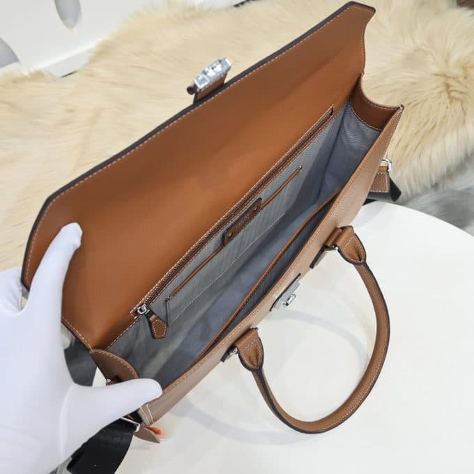 高品質エルメスバッグコピー 定番人気2022新品 HERMES メンズ ブリーフケース - 画像 (9)