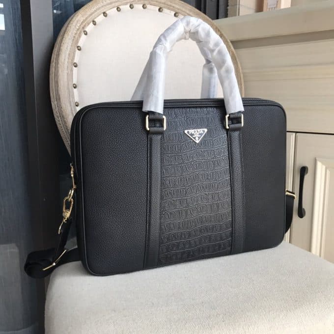 高品質 プラダバッグコピー 大人気2022新品 PRADA メンズ ブリーフケース - 画像 (3)