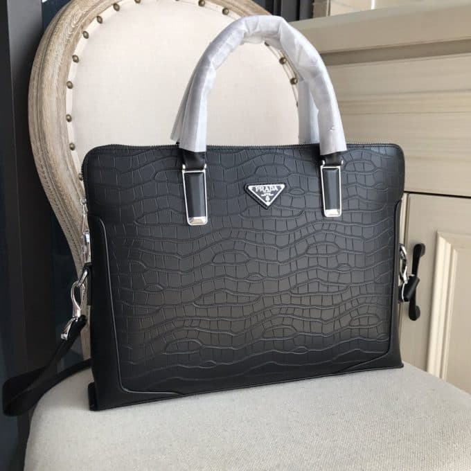 高品質プラダバッグコピー 定番人気2022新品 PRADA メンズ ブリーフケース - 画像 (4)