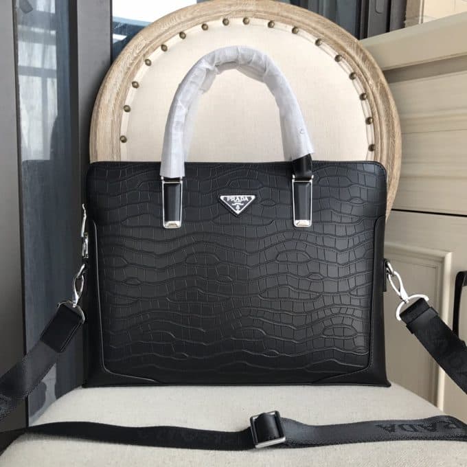 高品質プラダバッグコピー 定番人気2022新品 PRADA メンズ ブリーフケース