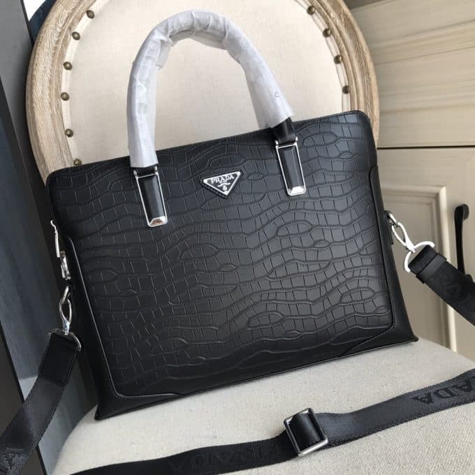 高品質プラダバッグコピー 定番人気2022新品 PRADA メンズ ブリーフケース - 画像 (3)