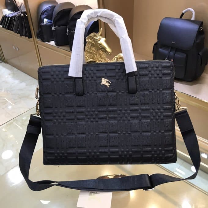 バーバリーバッグコピー 定番人気2022新品 BURBERRY メンズ ブリーフケース - 画像 (4)