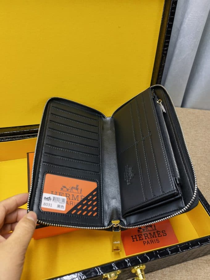 エルメス財布コピー 定番人気2021新品 Hermesメンズ 長財布 - 画像 (7)