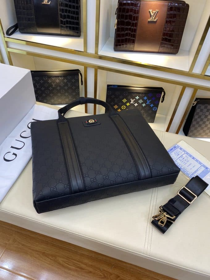 人気高級グッチバッグコピー 2022新品注目度NO.1 GUCCI メンズ ブリーフケース - 画像 (4)