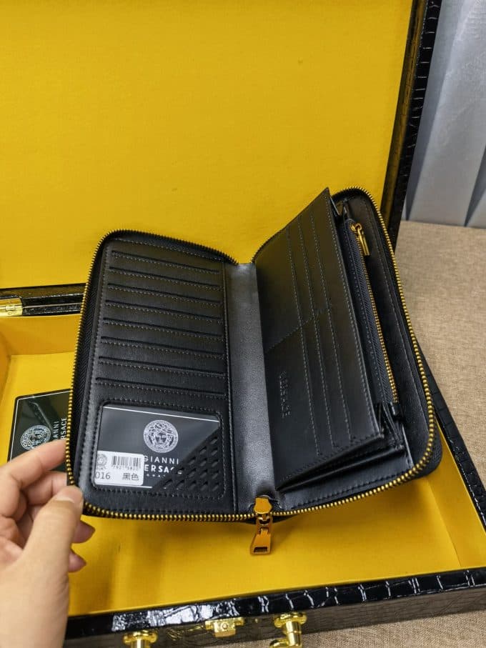 ヴェルサーチェ財布コピー 定番人気2021新品 VERSACE メンズ 長財布 - 画像 (7)