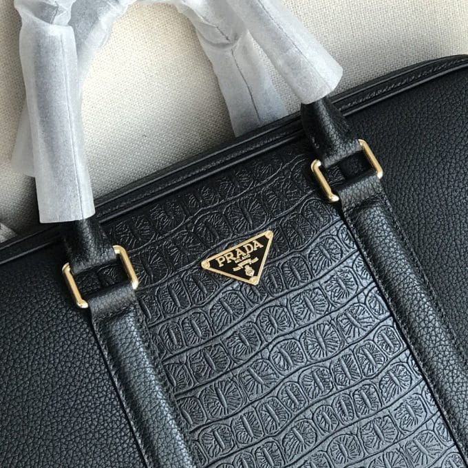 高品質 プラダバッグコピー 大人気2022新品 PRADA メンズ ブリーフケース - 画像 (4)