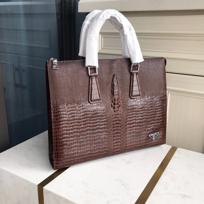 プラダバッグコピー 大人気2021新品 PRADA メンズ ブリーフケース - 画像 (2)