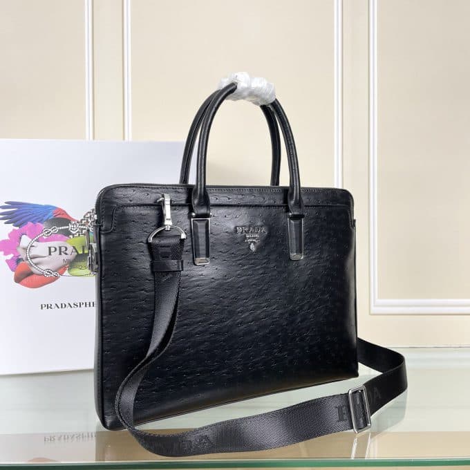 高品質プラダバッグコピー 2021新品注目度NO.1 PRADA メンズ ブリーフケース - 画像 (2)