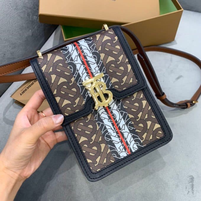 バーバリーバッグコピー 大人気2022新品 BURBERRY 男女兼用 携帯 電話 バッグ - 画像 (2)