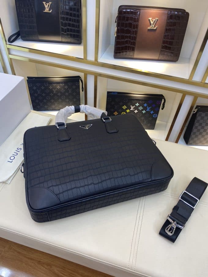 人気高級プラダバッグコピー 大人気2021新品 PRADA メンズ ブリーフケース - 画像 (4)