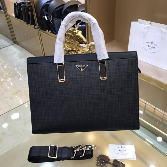 高品質 プラダバッグコピー 定番人気2021新品  PRADA メンズ ブリーフケース