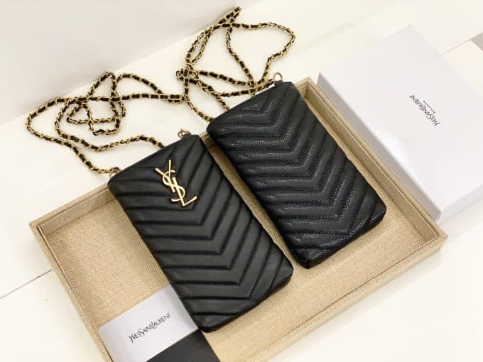 イヴサンローラン バッグコピー 大人気2021新品 YSL 男女兼用 携帯 電話 バッグ 2色 - 画像 (4)