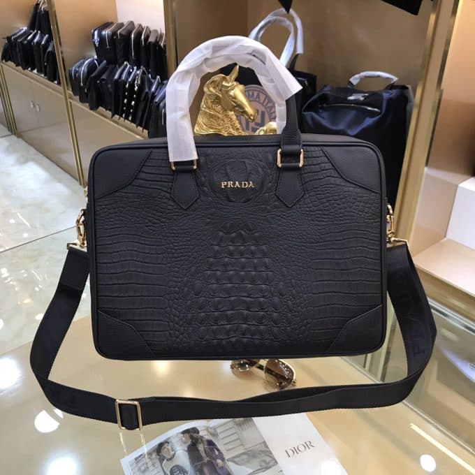 プラダバッグコピー 定番人気2021新品 PRADA メンズ ブリーフケース - 画像 (4)