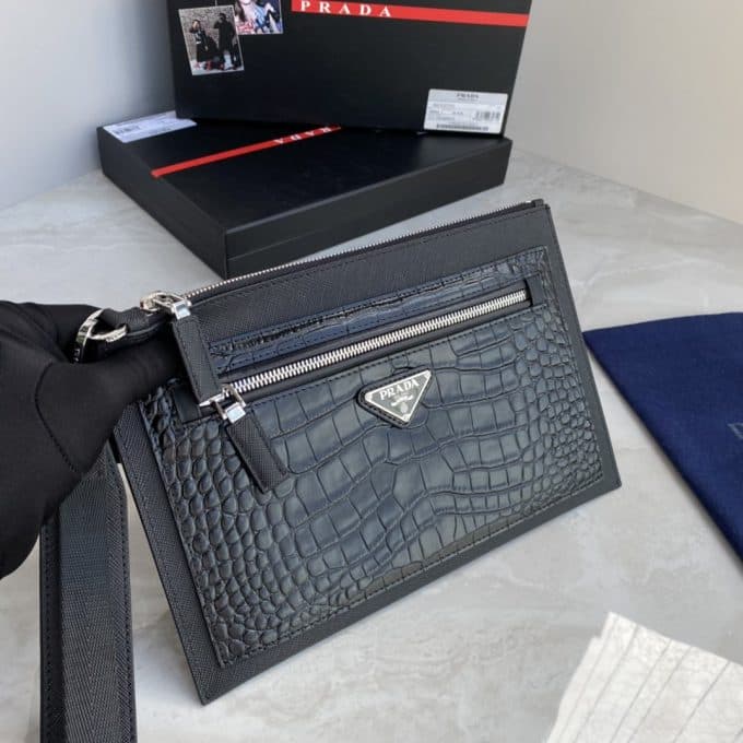 プラダバッグコピー 定番人気2021新品 PRADA メンズ セカンドバッグ - 画像 (3)