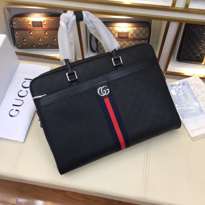 グッチバッグコピー 大人気2021新品 GUCCI メンズ ブリーフケース - 画像 (3)