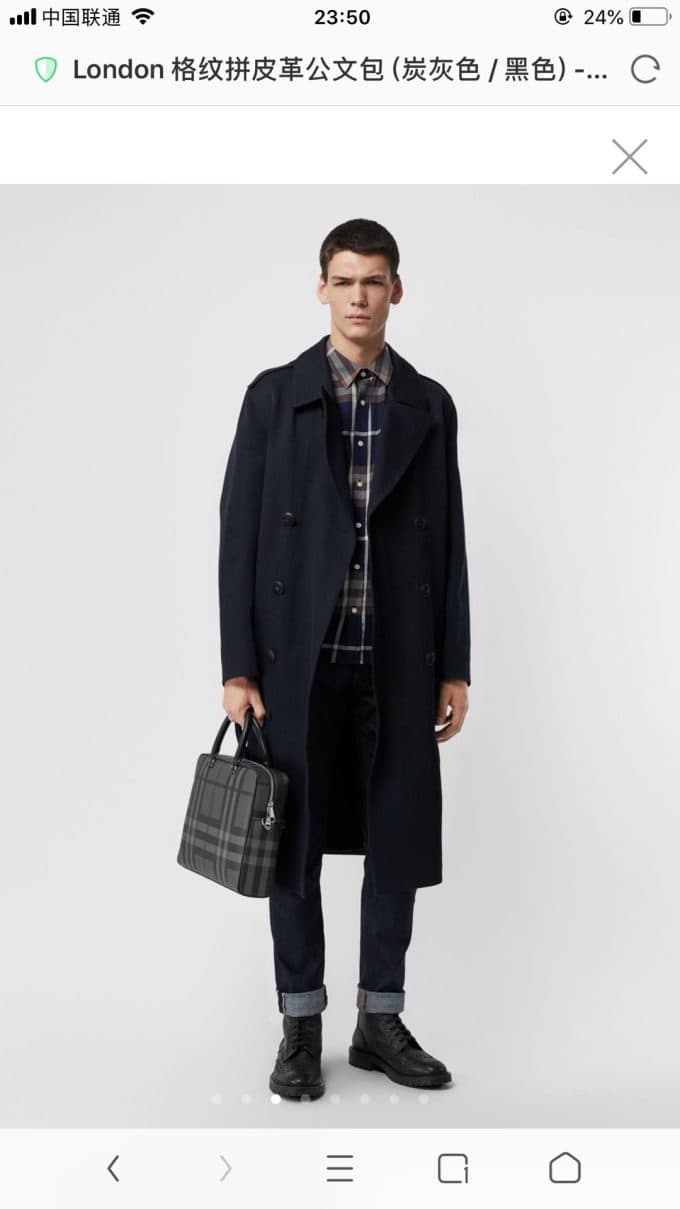 バーバリーバッグコピー 大人気2021新品 BURBERRY メンズ ブリーフケース - 画像 (2)