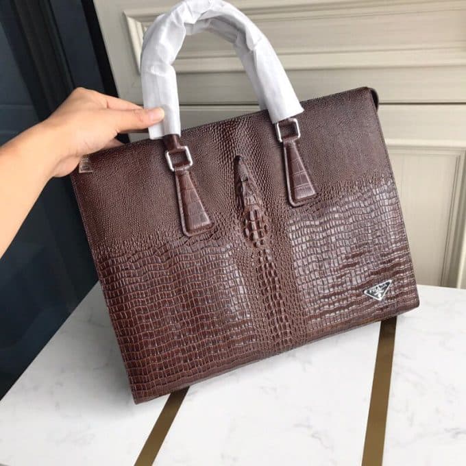 プラダバッグコピー 大人気2021新品 PRADA メンズ ブリーフケース - 画像 (4)