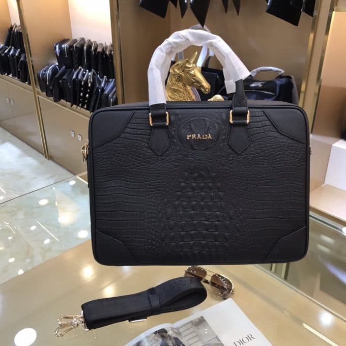 プラダバッグコピー 定番人気2021新品 PRADA メンズ ブリーフケース