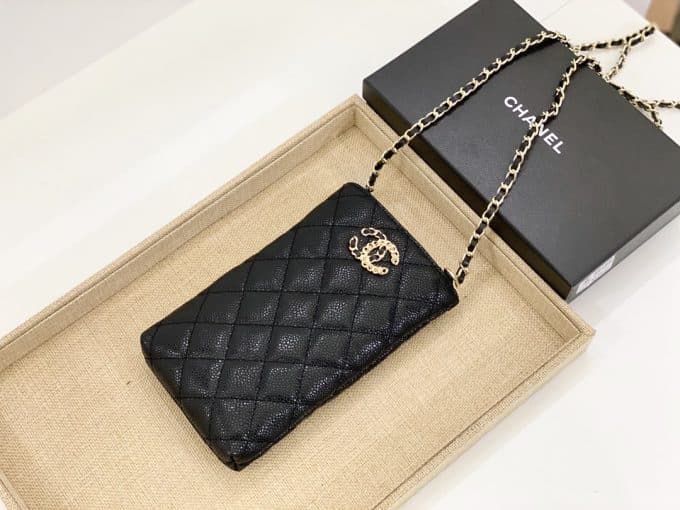 シャネルバッグコピー 大人気2021新品 CHANEL 男女兼用 携帯 電話 バッグ  2色 - 画像 (6)