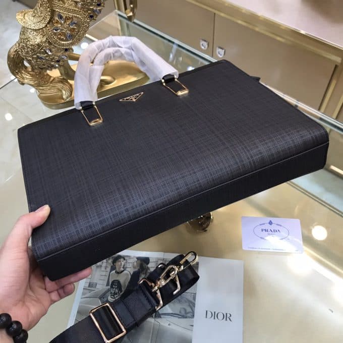高品質 プラダバッグコピー 定番人気2021新品  PRADA メンズ ブリーフケース - 画像 (7)