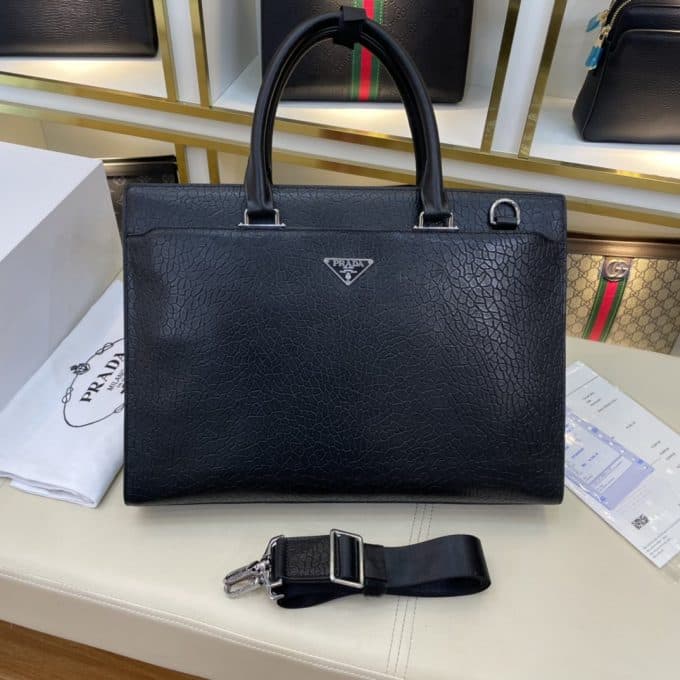 高品質プラダバッグコピー 2021新品注目度NO.1 PRADA メンズ ブリーフケース