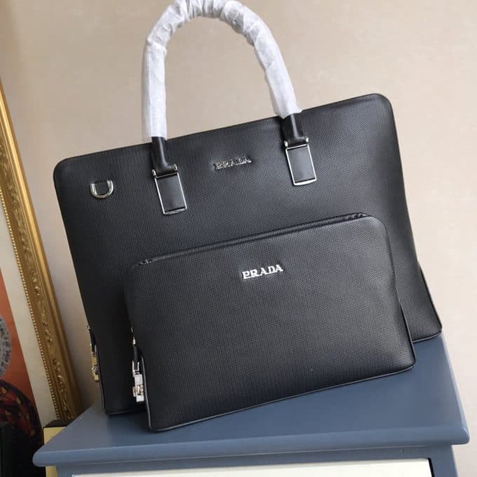 人気高級プラダバッグコピー 大人気2021新品 PRADA メンズ ブリーフケース - 画像 (2)