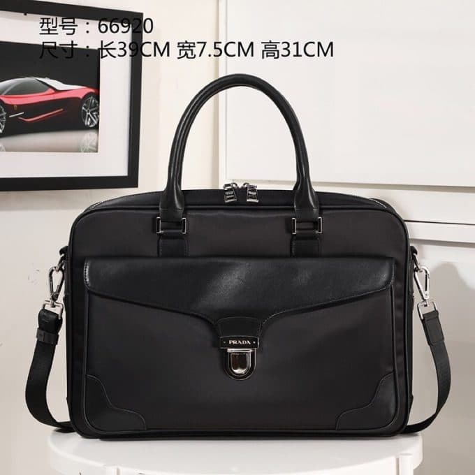 プラダバッグコピー 大人気2021新品 PRADA メンズ ブリーフケース