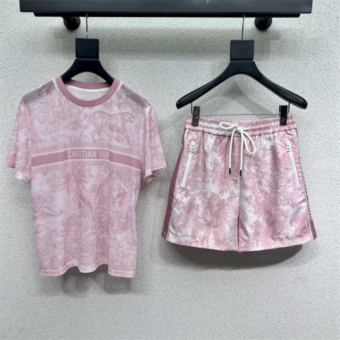 クリスチャンディオール スポーツジャージ 2025年 CHRISTIAN DIOR ディオリビエラ Tシャツ ショートパンツ 2つセット - 画像 (2)