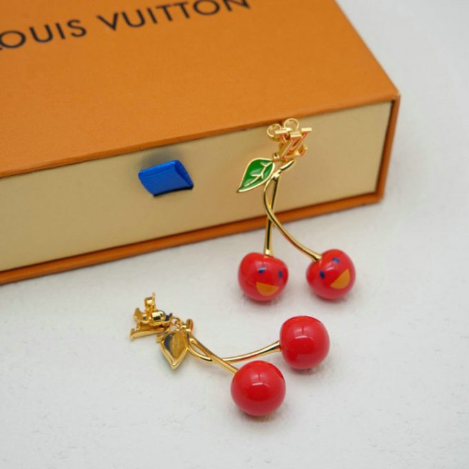 ルイヴィトン LOUISVUITTON 2025年 LV TM ピアス チェリー イヤリング ジュエリー - 画像 (2)