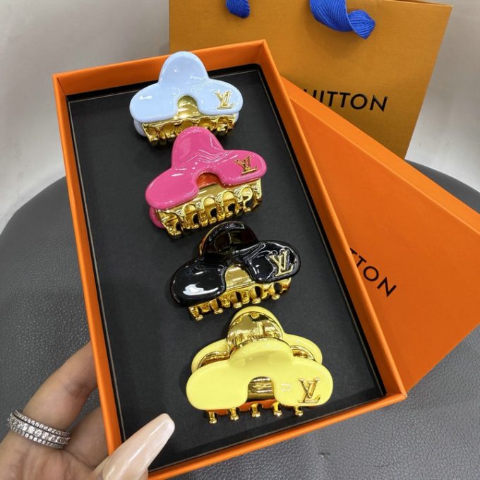 ルイヴィトン 2025年 ヘアピン LOUISVUITTON ヘアクリップ 超可愛い - 画像 (2)