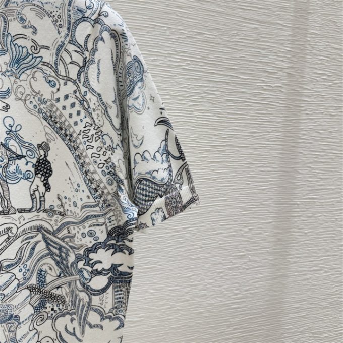 エルメス Tシャツ 2025年 HERMES コットンジャージー ショートスリーブ クルーネック 半袖 レディース - 画像 (6)