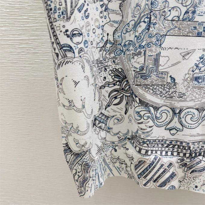 エルメス Tシャツ 2025年 HERMES コットンジャージー ショートスリーブ クルーネック 半袖 レディース - 画像 (7)