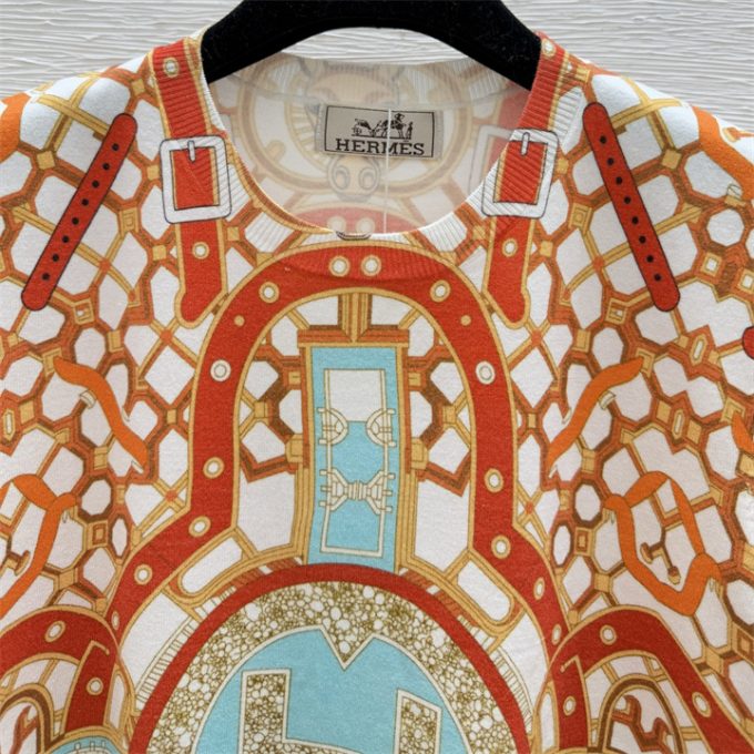 エルメス Tシャツ 2025年 HERMES コットンジャージー ショートスリーブ クルーネック 半袖 レディース - 画像 (3)