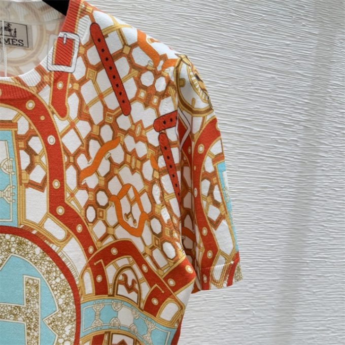エルメス Tシャツ 2025年 HERMES コットンジャージー ショートスリーブ クルーネック 半袖 レディース - 画像 (6)