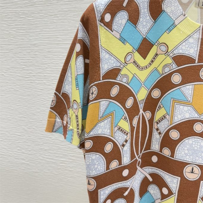 エルメス Tシャツ 2025年 HERMES コットンジャージー ショートスリーブ クルーネック 半袖 レディース - 画像 (4)