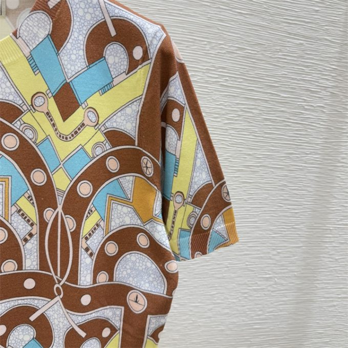 エルメス Tシャツ 2025年 HERMES コットンジャージー ショートスリーブ クルーネック 半袖 レディース - 画像 (5)