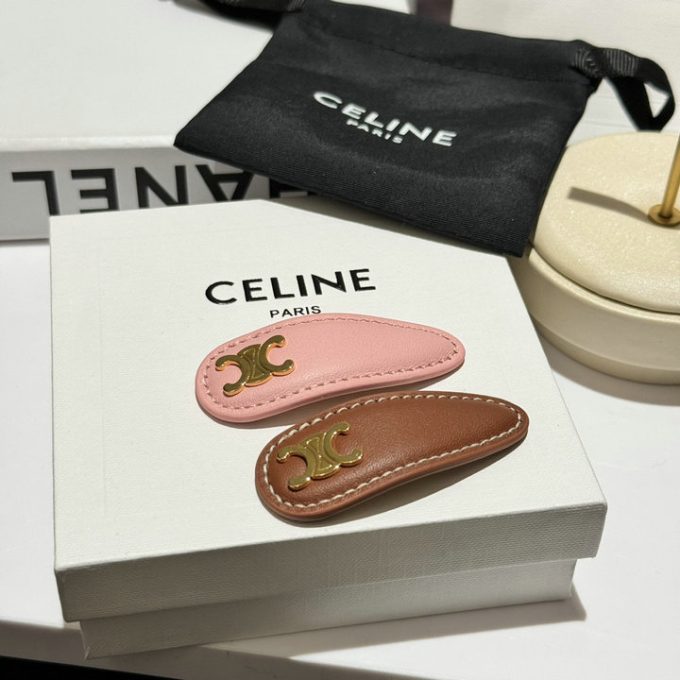 セリーヌ 2025年 ヘアピン CELINE スナップ ヘアクリップ 超可愛い - 画像 (2)