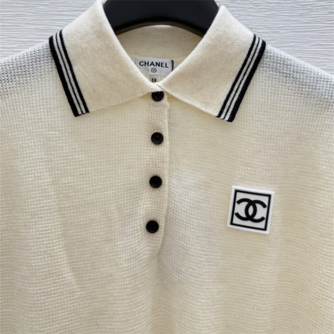 シャネル ポロ ニットシャツ 2025年 CHANEL ショートスリーブ セーター レディース - 画像 (6)