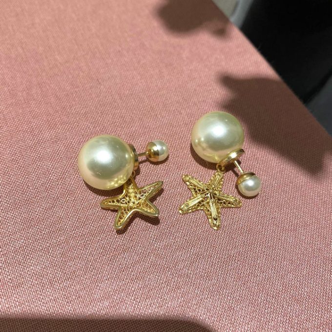 クリスチャンディオール 2025年 トライバル ピアス CHRISTIAN DIOR イヤリング ジュエリー ホワイト レジンパール - 画像 (5)