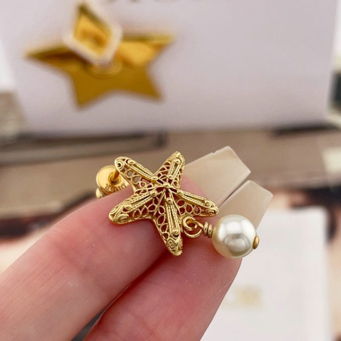 クリスチャンディオール 2025年 トライバル ピアス CHRISTIAN DIOR イヤリング ジュエリー ホワイト レジンパール - 画像 (7)