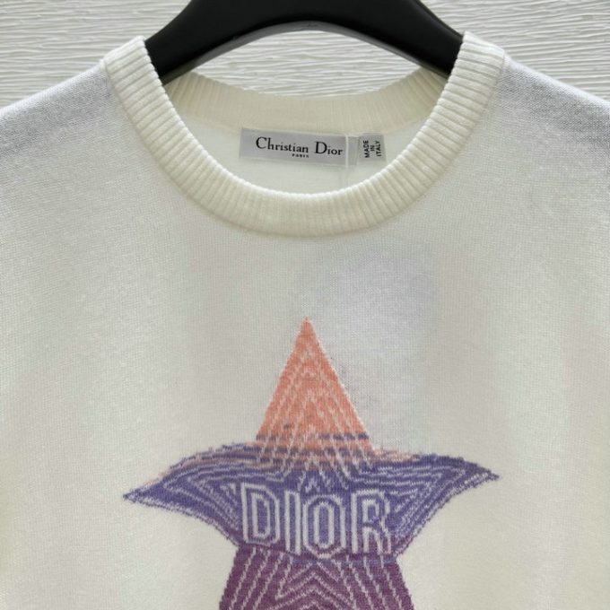 クリスチャンディオール セーター 2025年 DIOR ショートスリーブ ニットシャツ クルーネック レディース - 画像 (6)