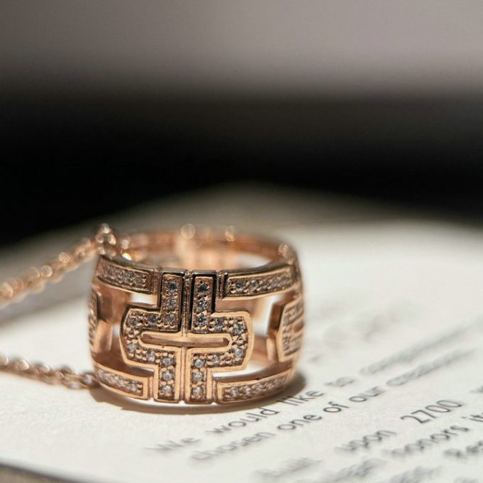 BVLGARI ブルガリ 2025年 パレンテシ ラウンド フルダイヤ ペンダント ネックレス レディース ジェリー - 画像 (5)