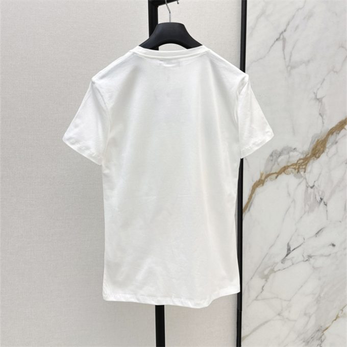 クリスチャンディオール Tシャツ 2025年 DIOR ショートスリーブ コットンジャージー 半袖 クルーネック レディース - 画像 (2)