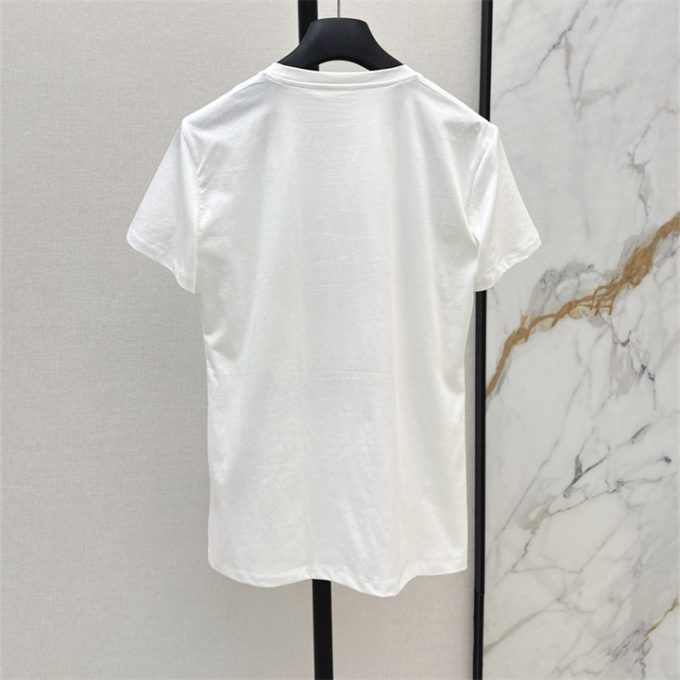 クリスチャンディオール Tシャツ 2025年 DIOR ショートスリーブ コットンジャージー 半袖 クルーネック レディース - 画像 (2)