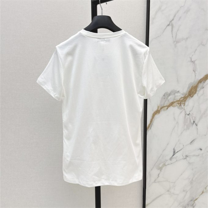 クリスチャンディオール Tシャツ 2025年 DIOR ショートスリーブ コットンジャージー 半袖 クルーネック レディース - 画像 (2)