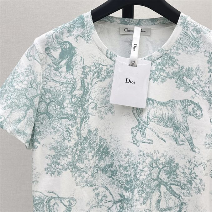 クリスチャンディオール 2025新作 CHRISTIAN DIOR ディオリビエラ Tシャツ 半袖 クルーネック - 画像 (4)