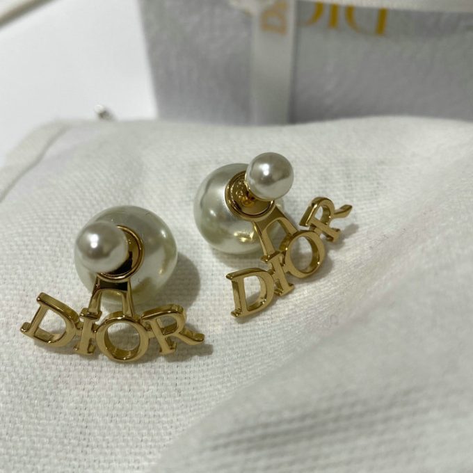 クリスチャンディオール 2025年 トライバル ピアス CHRISTIAN DIOR イヤリング ジュエリー ホワイト レジンパール - 画像 (6)